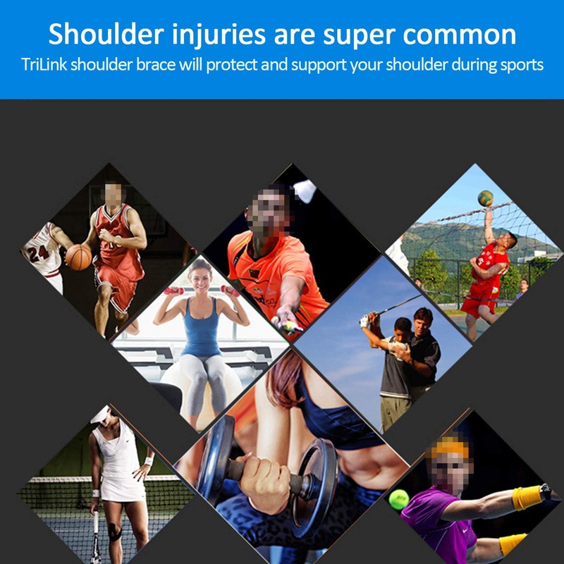 Shoulder Support - Adjustable Shoulder Brace Compatible with Hot/Cold Pad