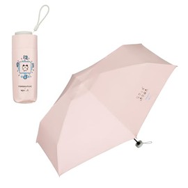 [2024] Wpc. Parasol Tamagotchi x Wpc. Light Shielding Body Motif Pink (Mamecchi) Folding Umbrella, Ribs, 18.5 inches (47 cm),