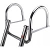 Amarine Made 4 Step Pontoon Boat Ladder Stainless Steel Telescoping