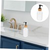 SAFIGLE 2pcs Refillable Shampoo Dispenser Bottles Durable Lotion Pump for
