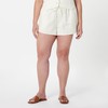 The Drop Women's Emilie Relaxed Pull-On Linen Shorts Ivory, L