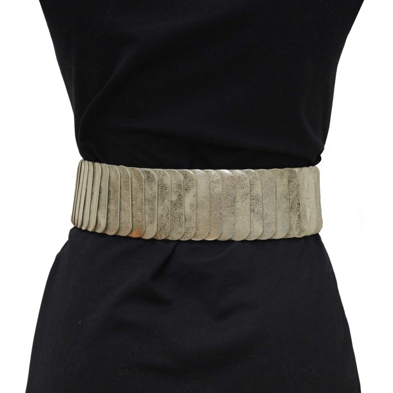 Glamexx24 Women's Elastic Waist Belt 6 cm Wide Waist Belt