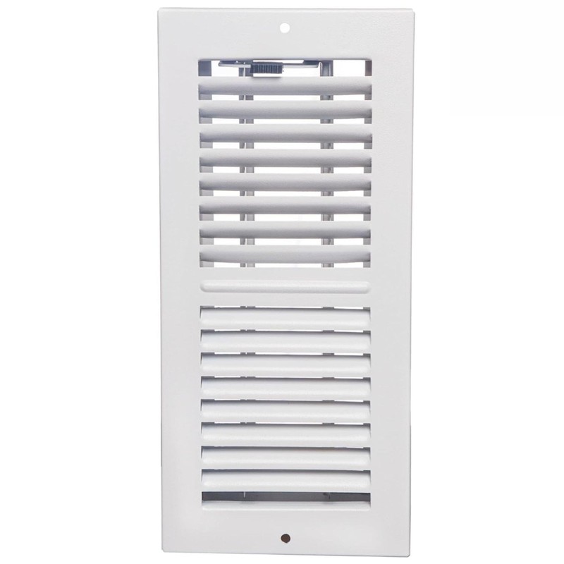 Sierra Grates 4" x 10" White Sidewall & Ceiling Register