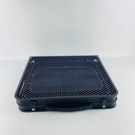 KUNCAIISH Folding tables, Folding Table with 2 Wing Panels, 3x2 FT Camping Table with Mesh Desktop, Height Adjustable Folding Grill Table with Mesh Bag, Portable Outdoor Table for Picnic, Camping, BBQ, Beach(Black)