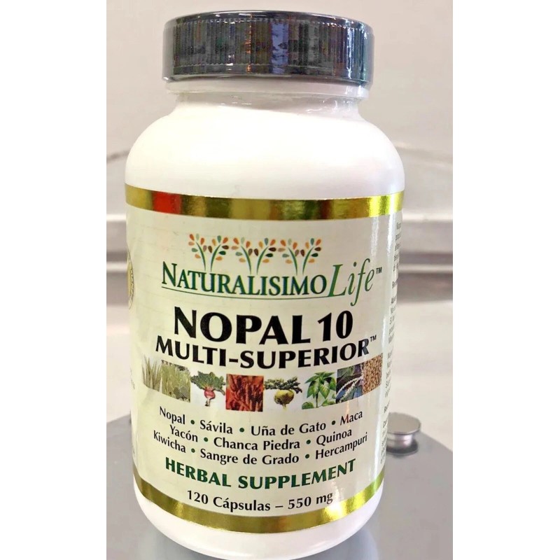 Naturalisimoli<wbr/>fe Nopal 10 Multi-Superior 120 Capsulas