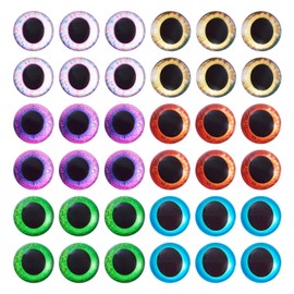 Craftdady 20 mm Evil Eye Glass Cabochons 50 Pcs Half Round Glass Cabochons Flat Back Animal Eyes Dragon Owl Cat Animal Cameo Dome Tiles for Jewelry Making Sculptures Props Photo Dome Pendant Trays