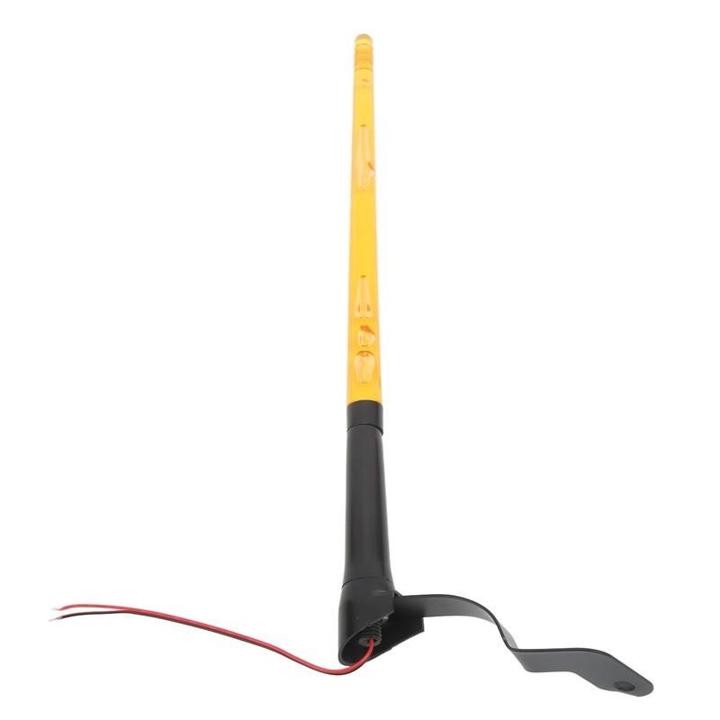 2 Pcs Whip Lights 340mm Long Amber Lighted Antenna Flagpole