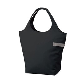 MOTTERU Kurlito Cooler Marche Bag, Charcoal Black, Eco Bag, Stylish, Foldable, Compact, Cloth, Cute, Outdoor Gift