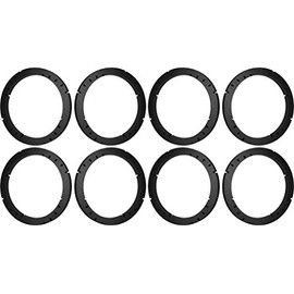 5.25" 5 1/4" Speaker Spacers Depth Extender Extending Rings - 1" thick - ID: 4 3/4" OD: 5 3/4" - 4 Pair - SSK525K - Stackable - Perfect For Framing Fiberglass Enclosures