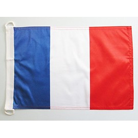 AZ FLAG France Nautical Flag 18'' x 12'' - French Flags 30 x 45 cm - Banner 12x18 in for Boat