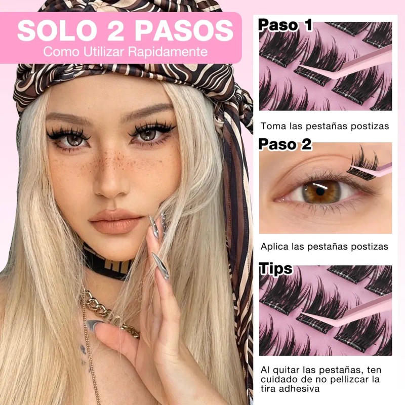 Wosheer Diy Pestañas Postizas Autoadhesivas Sin Pegamento