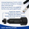 LEMYEF kitchen faucet LED spray head，3-Function Prevent burns spray head，9/16-13/16