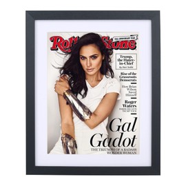 Mxtallup 8x10.5 Magazine Frame for the Wall,Displays Magazines Measuring 8 by 10 1/2-inches with White Mat (Measure Your Magazine)(Z8105W)