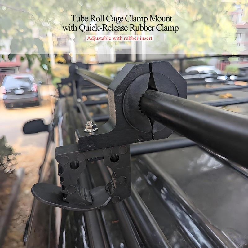 Shovel Holder & Tool Mount Rubber Clamps 1-1/7" to 1-3/7",