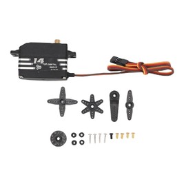 RC Digital Servo, 14Kg 180° Rotation High Torque Servo Suitable for 1/8 1/10 1/12 RC Car Truck Crawler Boat Robot