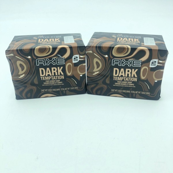 AXE 4 Bars (2/2pks) AXE Face & Body Soap Dark