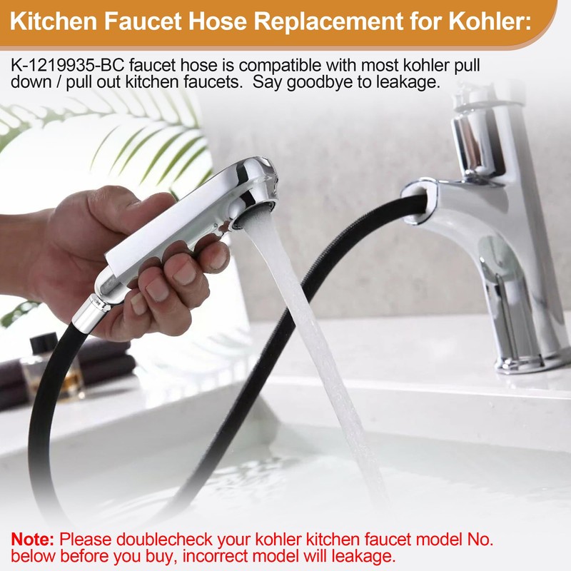 K-1219935-BC Faucet Hose for Pull Down Kitchen Fauceth, 67 Inch
