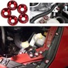 30 Pairs Car Countersunk Washers Screws M6, Anodised Aluminium Washers