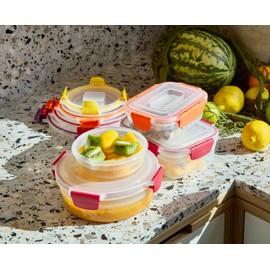 Joseph Joseph Nest Lock 16-piece Plastic BPA Free Food Storage Container Set with Lockable Airtight Leakproof Lids - Multicolor