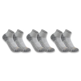 Carhartt Men's Force Midweight Sock 3 Pack, Charcoal, X-Large