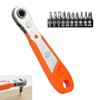 Mini Ratchet Wrench, Right Angle Screwdriver 90 Degree Phillips Magnetic