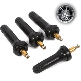 4 PCS Stem Tyre Pressure Monitoring Sensor, Tpms Tyre Pressure Monitoring System, Tpms Stem Valves, Tire Pressure Sensor, Anti-Explosion Tire Valve Stem Tool for Car(Black)