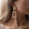 RELOVET Boho Geometric Dangle Earrings Trapezoid Shape Gold for Women