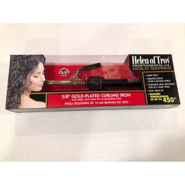 Helen Of Troy 5/8” Gold Plated Professional Series Curling Iron Even High Heat