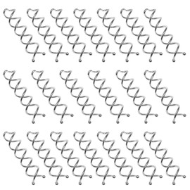 TUUXI 20pcs Spiral Bobby Pins 2 Inch Silver Metal Fast Bun Hair Accessories Spiral Hair Pins Spin Twist Screw Hair Pins for Women Hair Style DIY