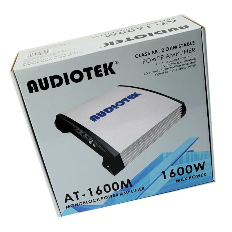 Audiotek 1 Channel 1600 Watts Max Power Class D Monoblock