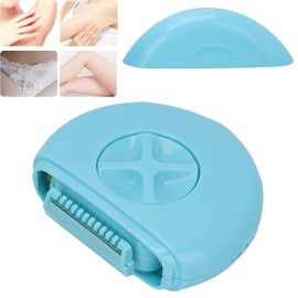 Manual Hair Shaver, Refillable Water Special Design Lightweight Portable 2 Hair Remover Tool 3 in 1 Function for Travel for Outdoor(blue)