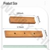 2-Pack Custom Wooden Replacement Handle for Weber Charcoal Grill -