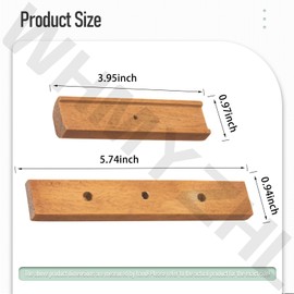2-Pack Custom Wooden Replacement Handle for Weber Charcoal Grill - with Mounting Screws, Fits on Any Weber Kettle or WSM Made After 1979