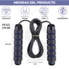 Cuerda para saltar mango antideslizante tamaño ajustable 3 metros (Azul)