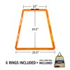 ZUKAM Trapezoid Agility Rings for Speed Training & Agility Footwork