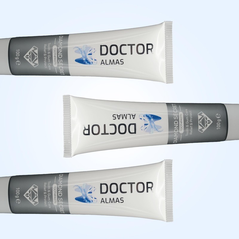 Doctor Almas Diamond Secret Naturally Whitening Toothpaste, Toothpaste for Sensitive