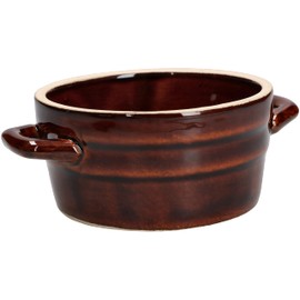 KOTARBAU® Ceramic Jar, Diameter 14 cm, Stoneware Pot, Lard Pot, Serving Bowl, Casserole Dish Made of Stoneware, Round Ceramic Bowl, Small Glazed Casserole Dish