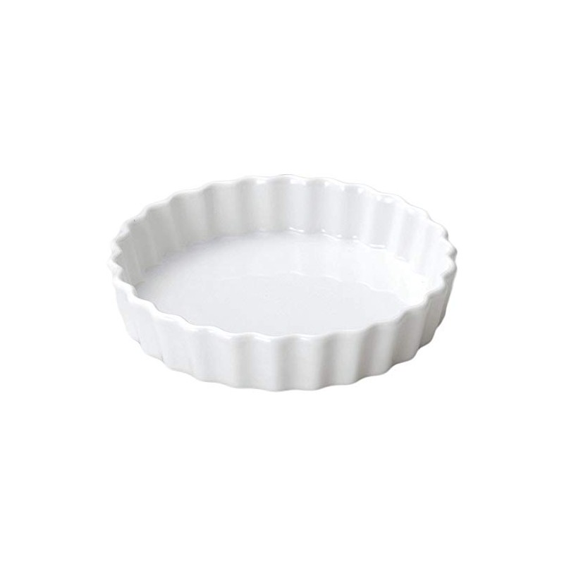 Tableware East White Round Pie Plate, 10 Inches (25.8 cm)