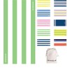 BONDI BEAR Sand Free Beach Towel (Lime Zest, 160x80)