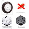 Indoor Outdoor Thermometer - Premium Steel Wall Thermometer Hygrometer for
