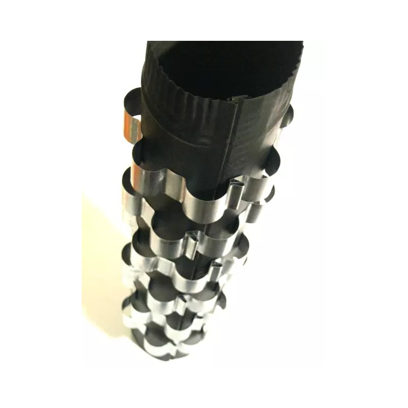 Tred-Not 4" dia stovepipe heat exchangers, stove pipe stack snap-on