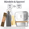 Bambaw Drinking Bottle 1 Litre Stainless Steel, Non-Insulated Drinking Bottle,