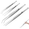 Kitchen Tweezers Set 7.9" & 1.8" Inch Stainless Steel Tongs