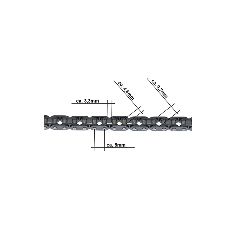 Mach1 Thick T8F Chain 65 Links Petrol Scooter Pocket Dirt