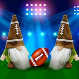 Vytina Little Football Rugby Gnomes Plush Ornaments Cute Swedish Tomte Nisse Dwarf Gnome Doll Sports Game Fans Gifts Tiered Tray Home Decoration
