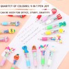 Candcamp 30 Pcs Mini Fun Cartoon 4 Color Pen Set,0.7mm