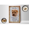 Wooden Sign Saying 12 x 18 cm Shar Pei Dog