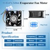 Upgrade WR60X26866 V80E14MS2A3-57A611 Refrigerator Evaporator Fan Motor Fit for G-E