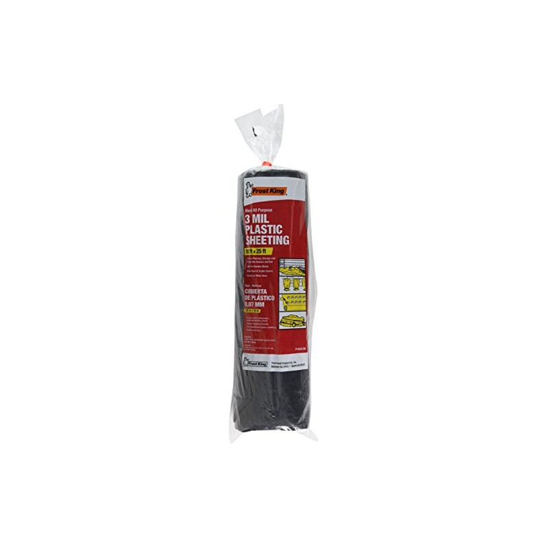 Frost King P1025/3B Polyethylene Sheeting, 10' x 25' x 3