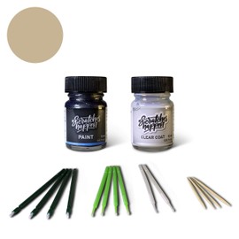 ScratchesHappen Exact-Match Touch Up Paint Kit - Platinum Dune Metallic (BK/M7306A) for Ford - Essential (Paint + Clear Coat)